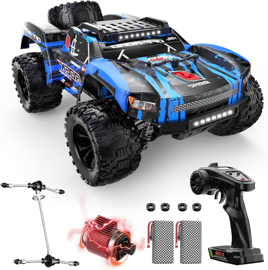 RC Truck – Afstandsbediening Auto – Stuntauto – Monstertruck – Offroad Buggy – 4WD Vierwielaandrijving – 2 Lithium-Ion Batterijen – Snelheid Tot 30 Km/u - QUORE