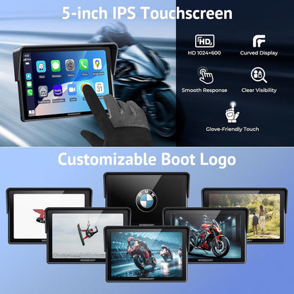 GPS Navigatiesysteem – Auto Navigatie – Routeplanner – Dashboard GPS – Navigatieapparaat – 5 Inch Scherm – Waterdicht – Dubbele Bluetooth – Siri & Google Assistant – Equalizer