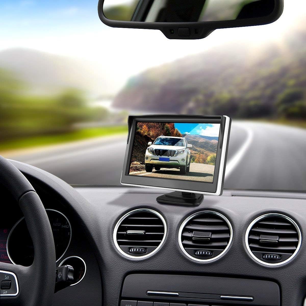 「18 mm lens topkwaliteit achteruitrijcamera + 7 inch TFT LCD-scherm automonitor」remlicht autodak achteruitrijcamera voor Fiat Ducato X250/Peugeot Boxter III AVIS AVS325CPR/Citroen Jumper/Dodge