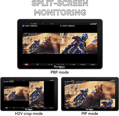7 Inch Field Monitor – Cameramonitor – Videomonitor – Extern Scherm – HDMI/SDI Monitor – 2200 Nits Daglichtzichtbaarheid – Touchscreen Camerabediening