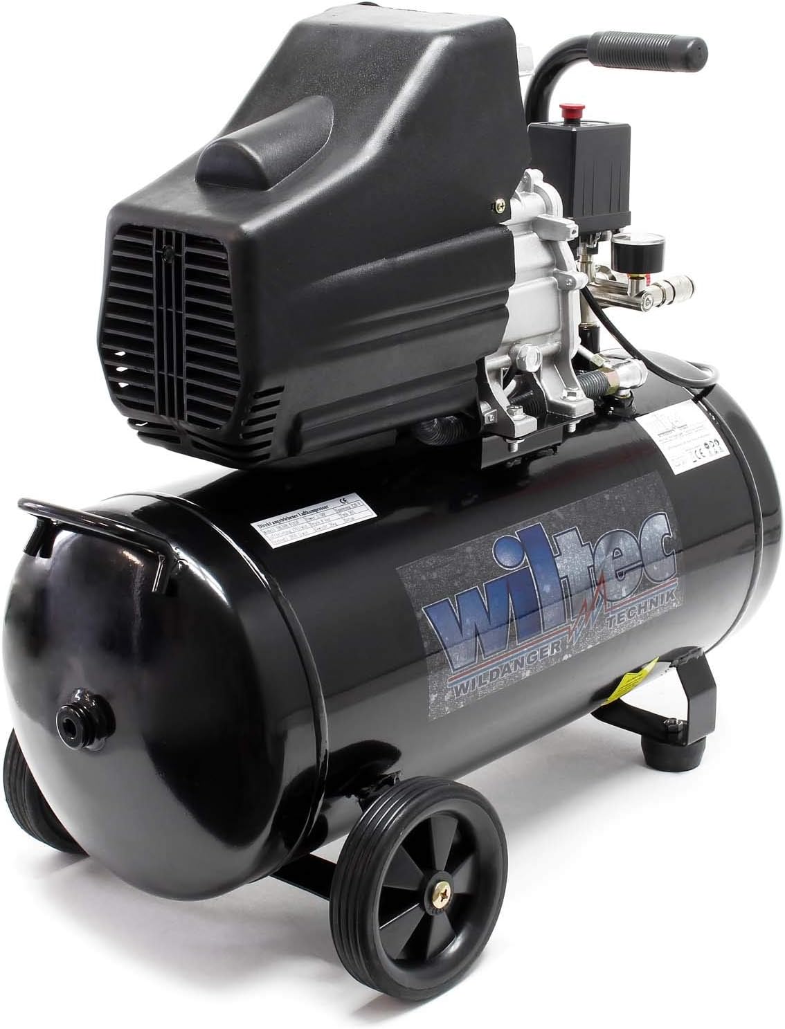 Luchtcompressor – Luchtdrukcompressor – Werkplaatscompressor – Persluchtcompressor – Mobiele Compressor – 50 Liter Tank – 1500 W 2 pk Motor
