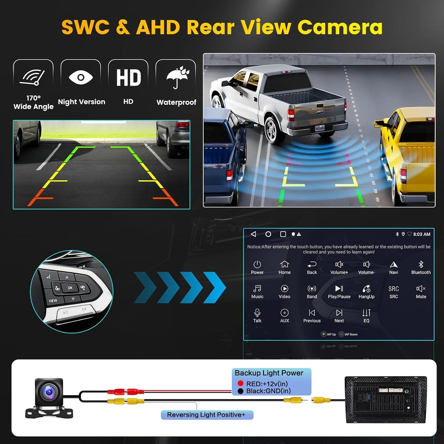 Android 15 Autoradio – 2 DIN Multimedia Systeem – Navigatie Radio – Bluetooth Speler – Draadloze CarPlay Android Auto – 9 Inch Touchscreen – Inclusief Achteruitrijcamera en Microfoon