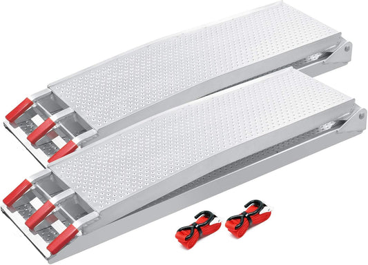 2x oprijplaten aluminium - 215 cm 680 kg - oprijplaat motoroprijplaat oprijsteun opvouwbaar