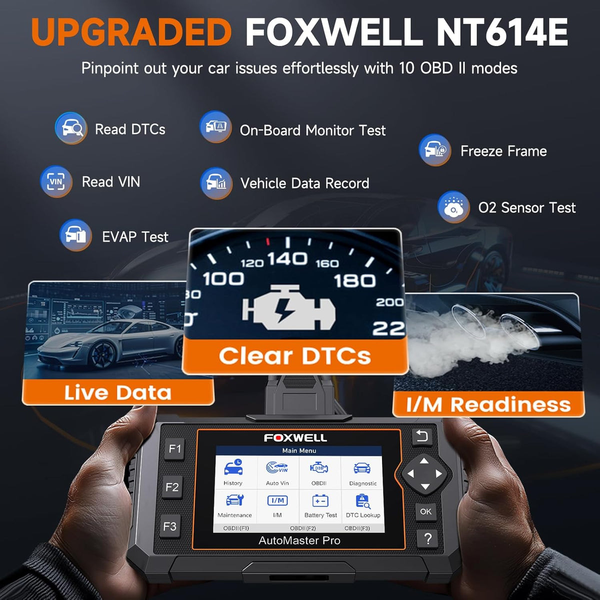 OBD2 Scanner – Code Lezer – Diagnoseapparaat – Auto Scanner – Foutcode Lezer – Live Data Weergave – EPB en Olielamp Reset