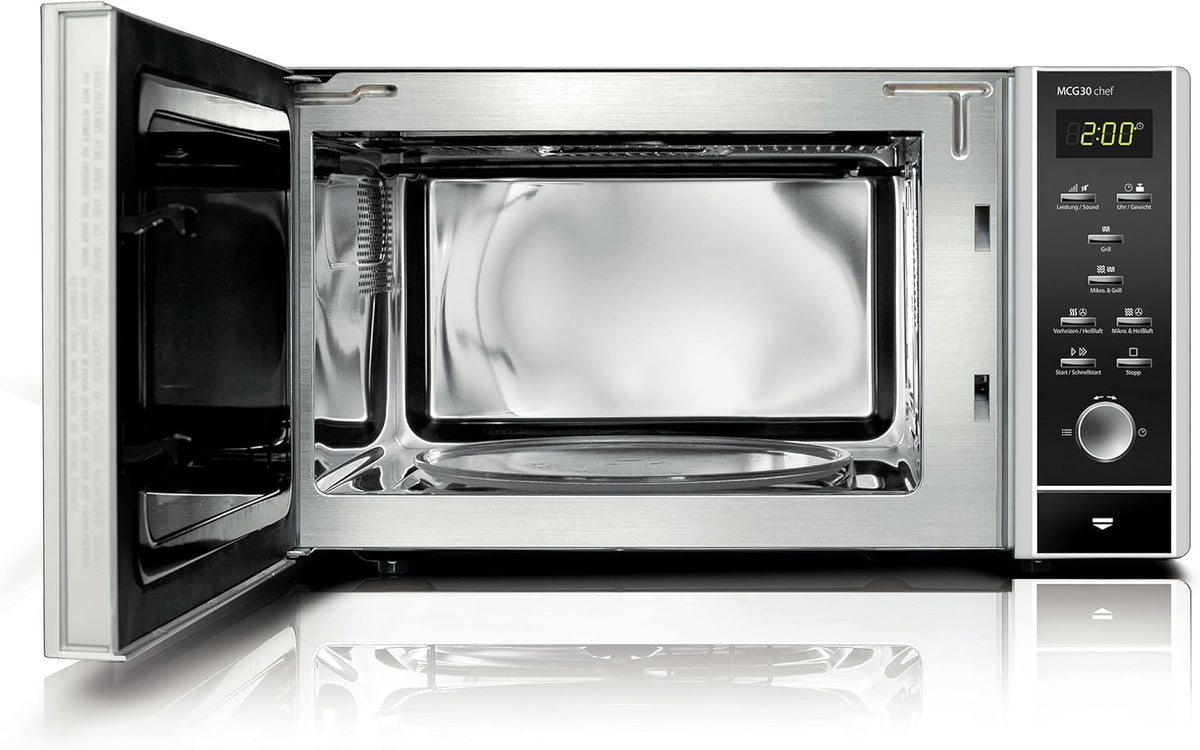 Chef-magnetron – Magnetron Oven – Combimagnetron – Grilloven – Convectieoven – 30 Liter Inhoud – 1250 Watt Dubbele Grill