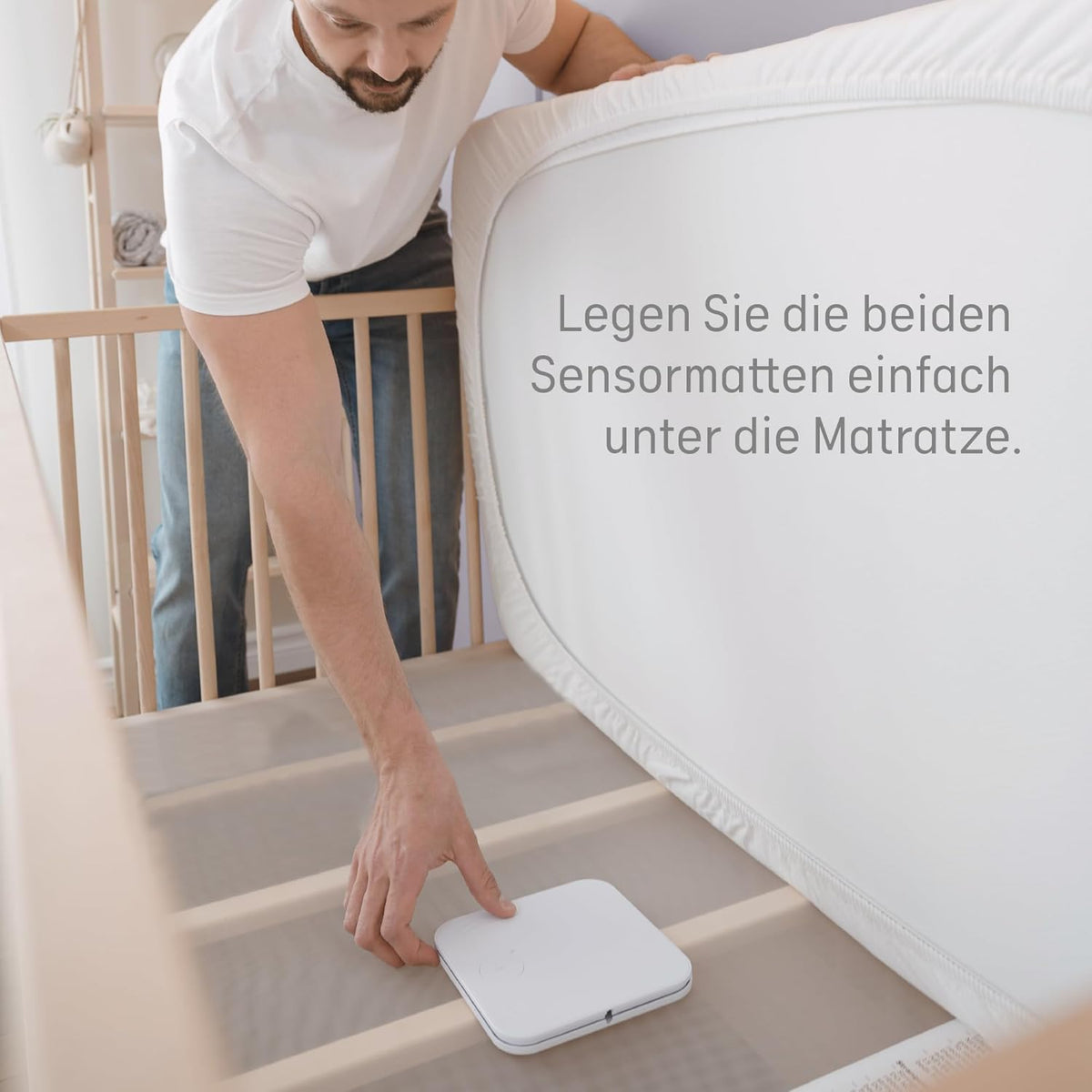 Angelcare AC25-SP 3-in-1 babymonitoring, video, audio + beweging met twee draadloze matten met sensoren
