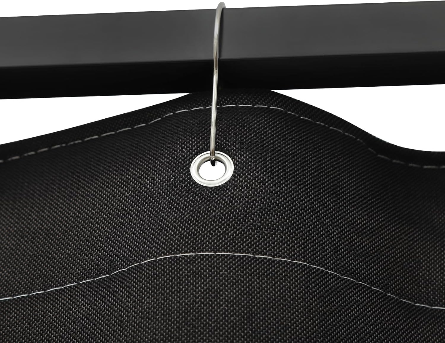 OUKANING Mobiele kleedcabine, vrijstaand, 100 x 100 x 200 cm, draagbare staande kleedruimte, inkijkbescherming voor kledingwinkelcentra, kantoor, tuin, outdoor, zwart - QUORE