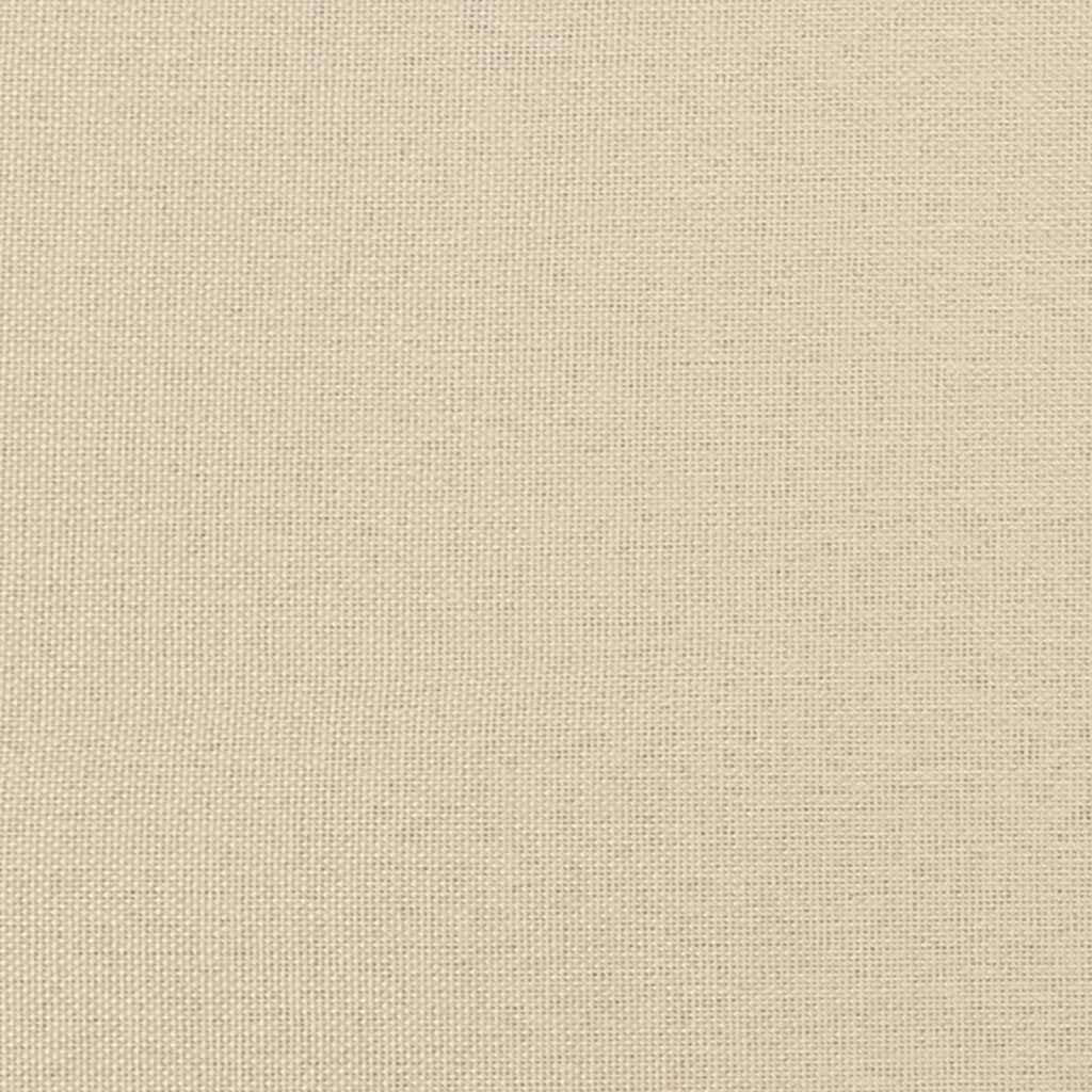 Bedframe – Bed – Bedframe Structuur – Bedbodem – Slaapmeubel – Crème Kleur – 80 x 200 cm – Ademend Polyester – Stevige Lattenbodem