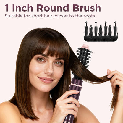 7-In-1 Airstyler – Multistyler – Haarstyler – Föhnborstel – Stylingset – Met Reistas – Automatische Dubbele Spanning – Borstelloze 110.000 Rpm Motor