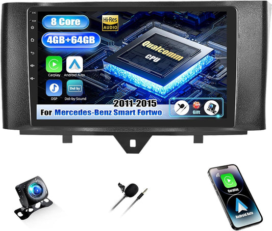 Android Autoradio – Multimedia Systeem – Navigatiesysteem – Inbouwradio – Smart Radio – 9 Inch HD Touchscreen – Draadloze CarPlay & Android Auto
