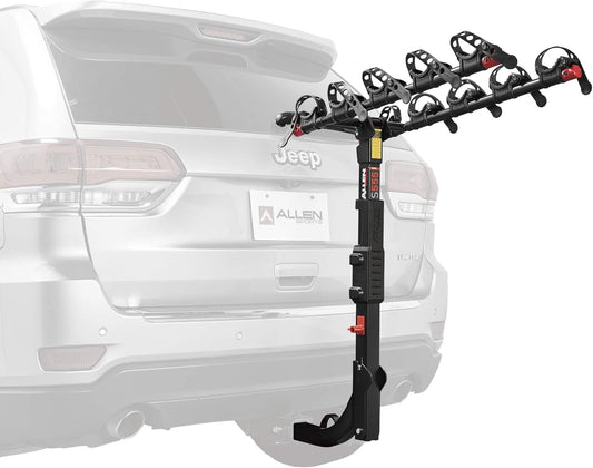 Allen Sports Premier Hitch gemonteerde 5-Bike Carrier, Model S555, zwart