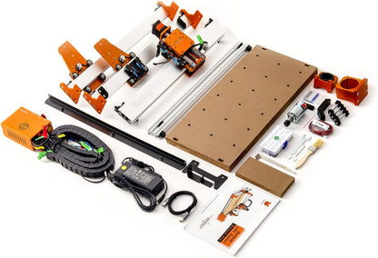 FoxAlien Masuter Pro 4040 CNC freesmachine, 400x400x60mm volledig aluminium graveermachine, 3-assig hout graveren, acryl graveren, aluminium, MDF graveren graveermachine Grbl besturing