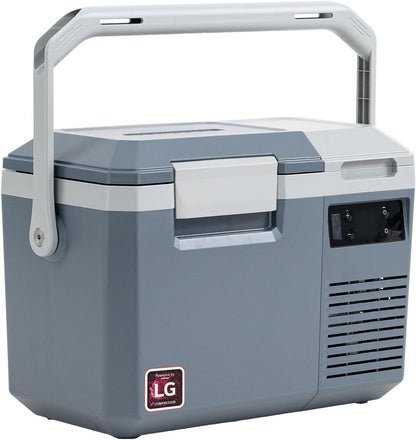 Alpicool LGMP8 8L Mini koelkast compressor Auto Koelkast, draagbare elektrische Autokoelkast 12/24V DC en 100-240V AC voor auto, vrachtwagen, camping(Batterij niet meegeleverd)