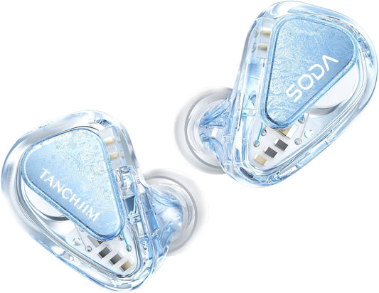 Bedrade In-Ear Hoofdtelefoon – Oordopjes – Oortjes – In-Ear Monitor – IEM – Transparant – Hybride 1DD+4BA Drivers – 3,5 mm En 4,4 mm Stekkers