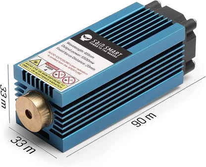 Genmitsu 5.5W 450nm blauw-Violet licht Lasermodule Kit voor Genmitsu CNC frezen/graveren Machine PROVerXL 4030, 3020-PRO MAX & 3018-PRO