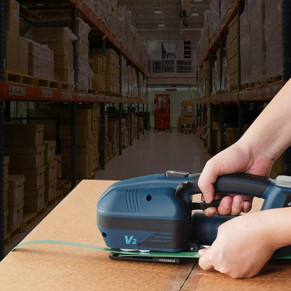 VEVOR Electric strapping tool for PP and PET strapping strips, width from 1 cm to 1.5 cm, automatic strapping machine, tension 600 N-3200 N, for pallet packaging