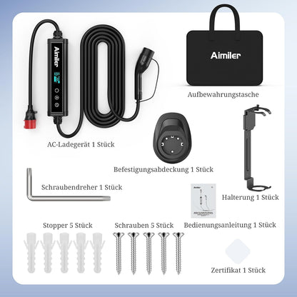 Draagbare EV Oplader – Elektrische Auto Lader – Mobiele EV Charger – 3-fasen Laadpunt – 22 kW Snel Laden – Wifi App Bediening