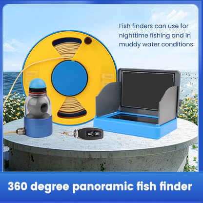 360 ° Onderwater Vissen Camera met 5 Inch Draagbare Monitor Night Prestaties Fishfinder 1000 TVL 30 M Kabel