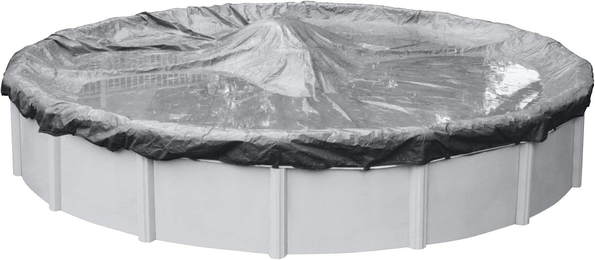Robelle 3333-4 Platina Winter Zwembad Cover voor Ronde Bovengrondse Zwembaden, 33.00ft Rond Zwembad