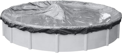 Robelle 3333-4 Platina Winter Zwembad Cover voor Ronde Bovengrondse Zwembaden, 33.00ft Rond Zwembad
