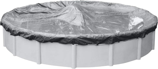 Robelle 3333-4 Platina Winter Zwembad Cover voor Ronde Bovengrondse Zwembaden, 33.00ft Rond Zwembad