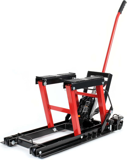 Hydraulische Motorkrik Voor Motor, Quad En ATV – Garagekrik – Werkplaatskrik – Motorlift – Quadkrik – 680 Kg Draagvermogen – Maximale Hefhoogte 38 Cm