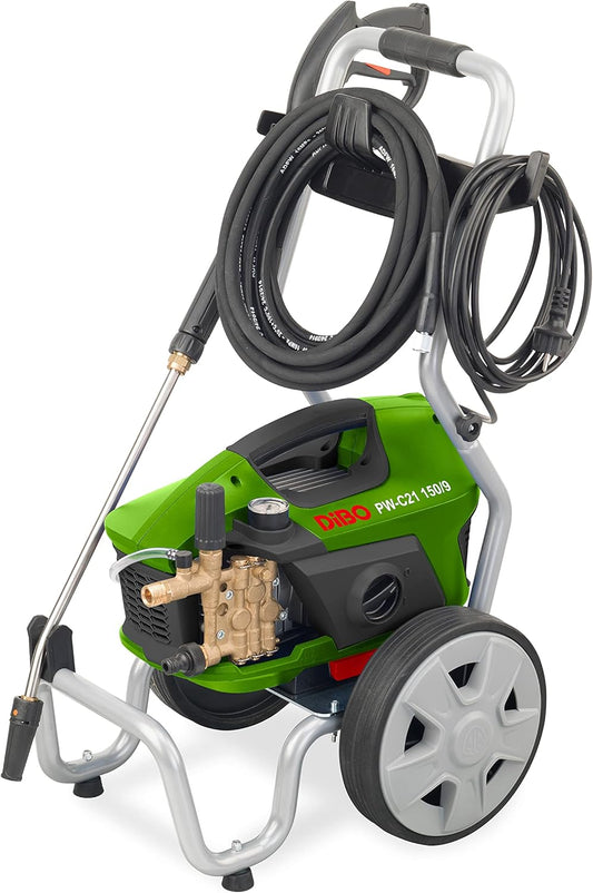 Hogedrukreiniger – Hogedrukspuit – Terrasreiniger – Schoonmaakspuit – Waterreiniger – 130 Bar Werkdruk – 660 L/H Waterdebiet – 8 Meter Slang – Met Stoomstraler – Krukaspomp