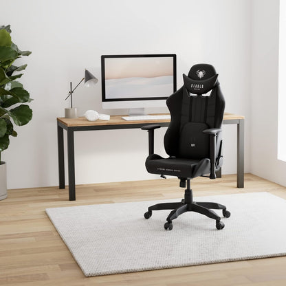 Diablo X-Ray Gaming Game Stoel Gaming Chair Bureaustoel 4D Armleuningen Ergonomisch Ontwerp Kunstleer Perforatie Kantelfunctie Zwart-Grijs Kido (S)