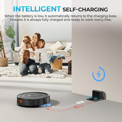 2-in-1 Robotstofzuiger – Robotstofzuiger – Stofzuigerrobot – Automatische Stofzuiger – Dweilrobot – Krachtige Zuigkracht 4200 Pa – App- en Spraakbediening (Alexa)