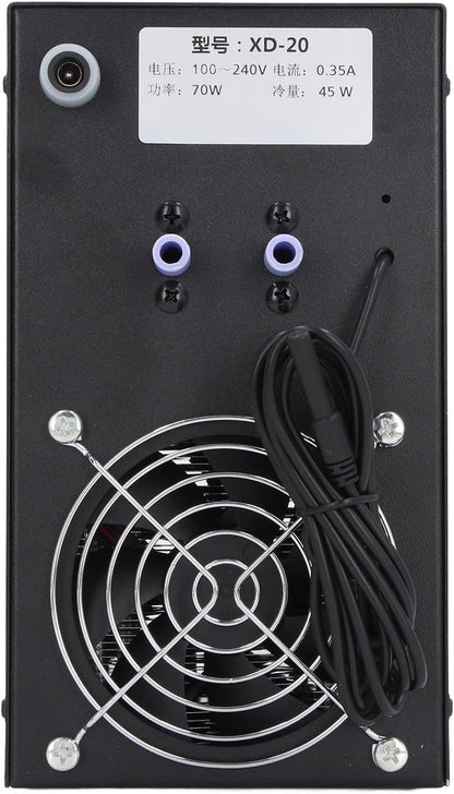 Aquarium waterkoeler – Aquariumkoeler – Waterchiller – Waterkoelsysteem – Koelmachine – 70W – Voor Zoetwater En Zoutwater – Voor Aquaria Tot 20 Liter