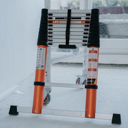 Batavia 7063088 aluminium telescopische ladder, werkhoogte (max. 4,6 m 3-kleurig 15,3 kg.