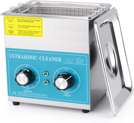 Ultrasone Reiniger – Ultrasoon Apparaat – Ultrasone Schoonmaker – Ultrasoonbad – Reinigingsapparaat – 2 Liter – 40 Khz Frequentie – Verwarming Tot 80°C Met Timer