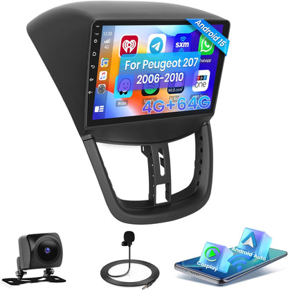 Autoradio – Auto Radio – 1-DIN Autoradio – Multimedia Radio – DAB+ Radio – Android 15 Systeem – 9 Inch HD Touchscreen