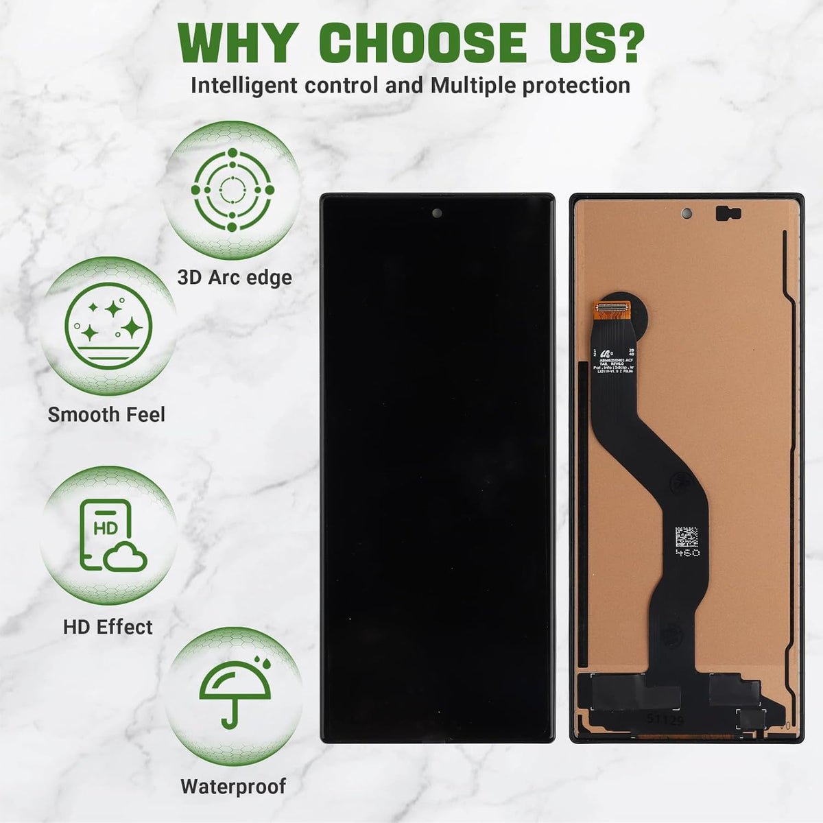 7,6 inch nieuwe TFT LCD-display vervanging voor Galaxy Z Fold 6 LCD-scherm touchscreen digitizer met verbeterde reparatiegereedschapsset [geen vingerafdrukfunctie]