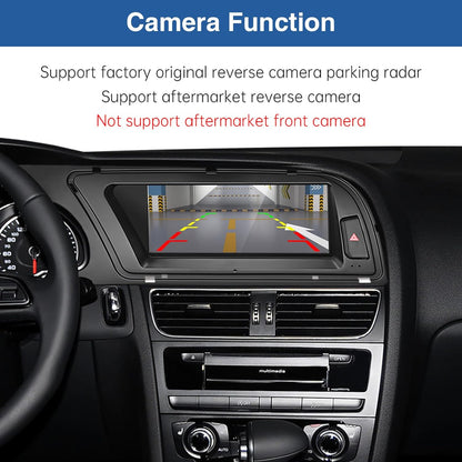 8,9 Inch Autoradio – Touchscreen Multimedia Scherm – Draadloos CarPlay – Android Auto – MirrorLink – Audi A4 2009-2015 – HD Resolutie – Originele Functies Behoud