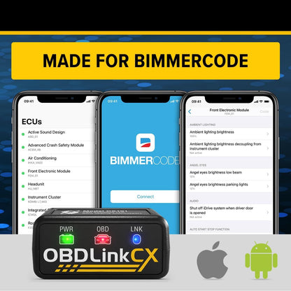 OBD2 Adapter – OBD2 Scanner – Diagnose Tool – Bluetooth OBD Adapter – Auto Codeer Interface – Bluetooth 5.1 Connectiviteit – Compatibel Met iOS & Android