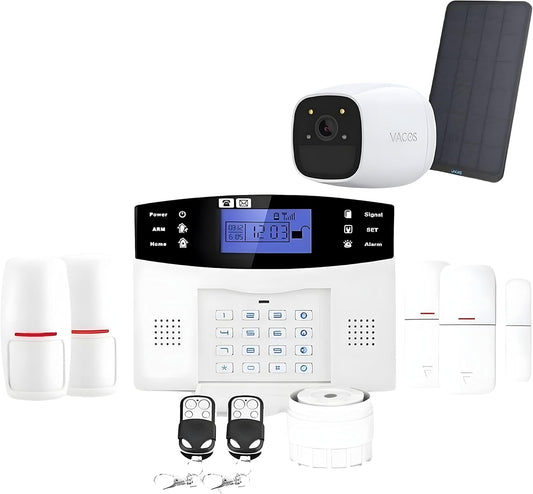 Draadloze alarmset GSM voor appartement met camera op zonnepaneel lifebox Evolution aangesloten kit 2