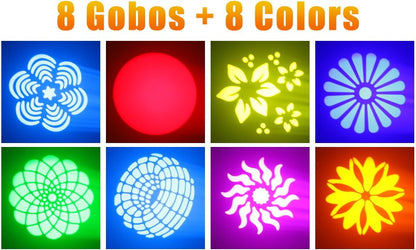 Moving Head LED 120W disco licht DMX512 RGBW DJ lichten voor disco party licht club bar strobe podiumlicht lichteffect 8 patronen 8 kleuren