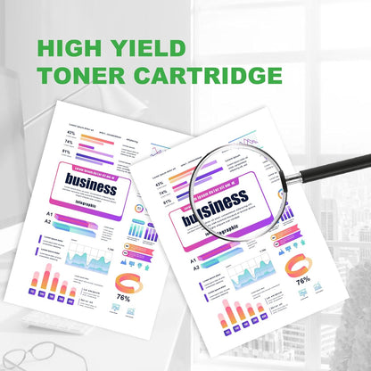 415 x Toner Cartridge Multipack for HP Color Laserjet Pro MFP M479dw M479fdw M454dw M454dn M479fdn M479fnw W2030X W2030A Black Cyan Yellow Magenta (4PCS) - QUORE