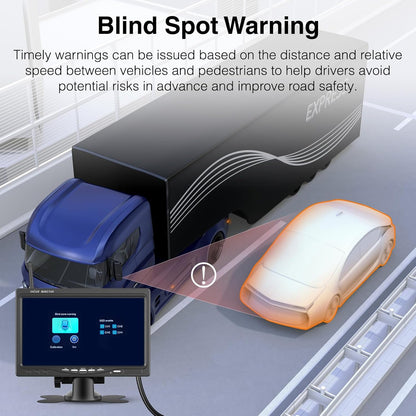 Draadloze achteruitrijcameraset met 7 inch monitor, 2 achteruitrijcamera's, IP68 waterdicht, IR-nachtzicht, draadloze autocamera, voor camper, vrachtwagen, bus, vrachtwagen, camper, 12 V-36 V