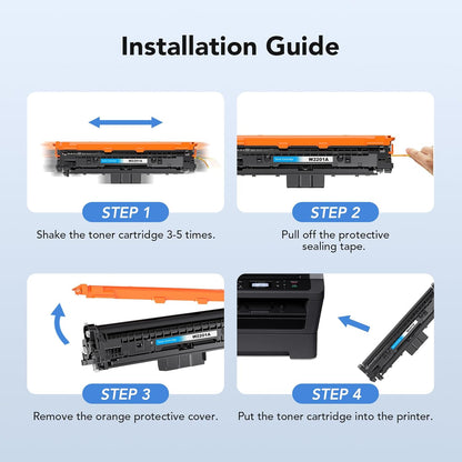 Compatibele Toner – Toner Set – Toner Cartridges – Kleurcartridge – Laserjet Toner – 4 Kleuren Complete Set – Ingebouwde Chip Voor Automatische Herkenning