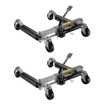 Wiltec rangeerhulp 2x autokrik tot 680 kg draagvermogen per krik, hydraulische krik voor 30 cm bandbreedte