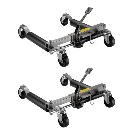 Wiltec rangeerhulp 2x autokrik tot 680 kg draagvermogen per krik, hydraulische krik voor 30 cm bandbreedte
