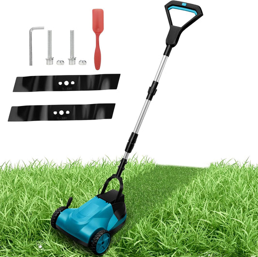 Accu-handgrasmaaier voor Makita 18 V (zonder), accu-grasmaaier borstelloze motor, instelbare maaihoogte 26/41/56 mm, 21 cm maaibreedte, ideaal voor kleine gazons tot 50 m²