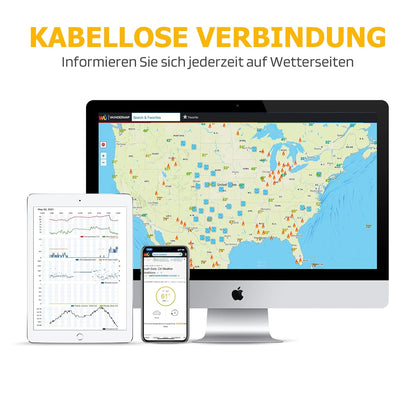 Raddy WF-100C Lite 13-IN-1 Draadloos weerstation voor binnen en buiten met temperatuur, luchtdruk, vochtigheid, anemometer, regenmeter, weersvoorspelling, voor huis, tuin