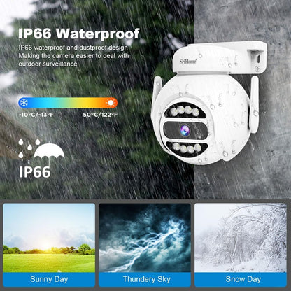 Beveiligingscamera Set – Wifi Camera – IP Camera – Surveillance Camera – PTZ Camera – 5MP Resolutie – Nachtzicht Met Kleurzicht
