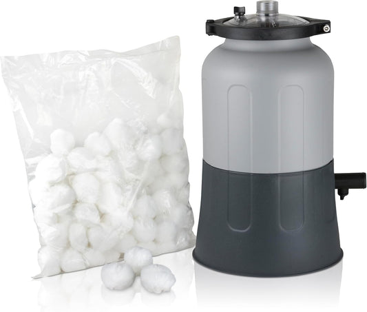 Gre FAQC40 - Compacte filter met Aqualoon, energiebesparend, met aansluitingen 32-38 mm voor zwembaden tot 15 m3