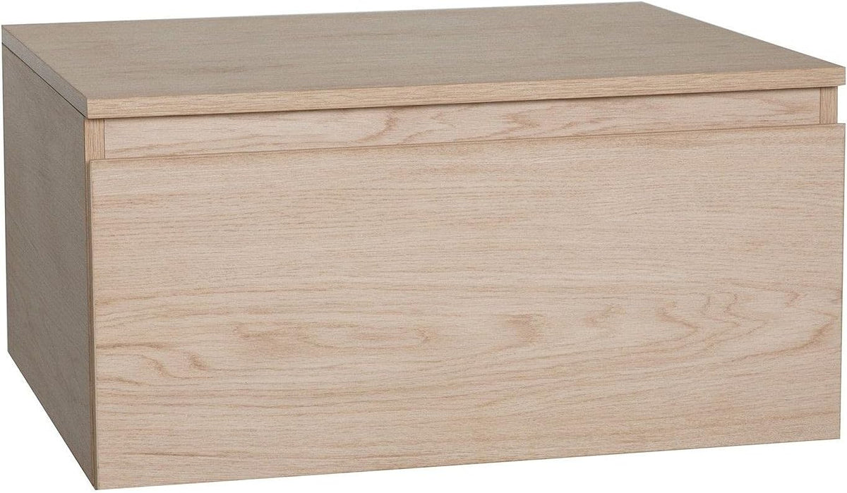 Bathroom furniture, wood and metal, for hanging, 120 cm + washbasin + mirror - QUORE
