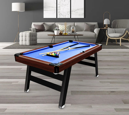 Biljarttafel – Pooltafel – Biliardtafel – Spel tafel – Billiardtafel – Inclusief 2 Keuen & Complete Set – Verstelbare Poten & Houten MDF Frame