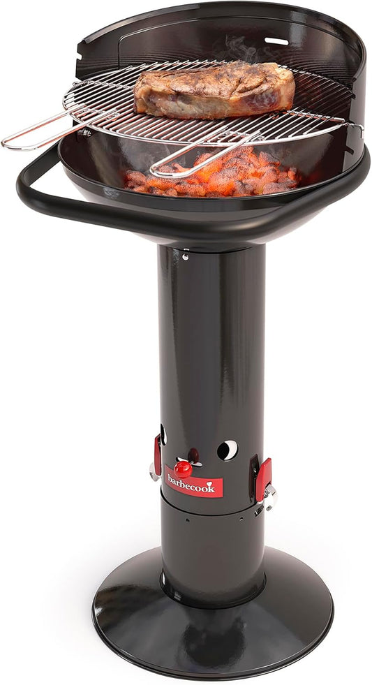 Barbecook houtskoolbarbecue Loewy 45 uit email zwart 43cm H 97cm